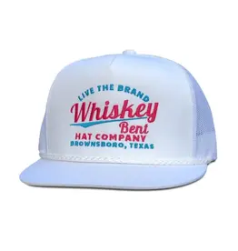 Whiskey Bent Hat Co. Whiskey Bent Cali White Ball Cap