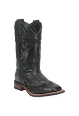 Laredo Laredo Ladies Black Inlay Eternity 5970 Western Boots