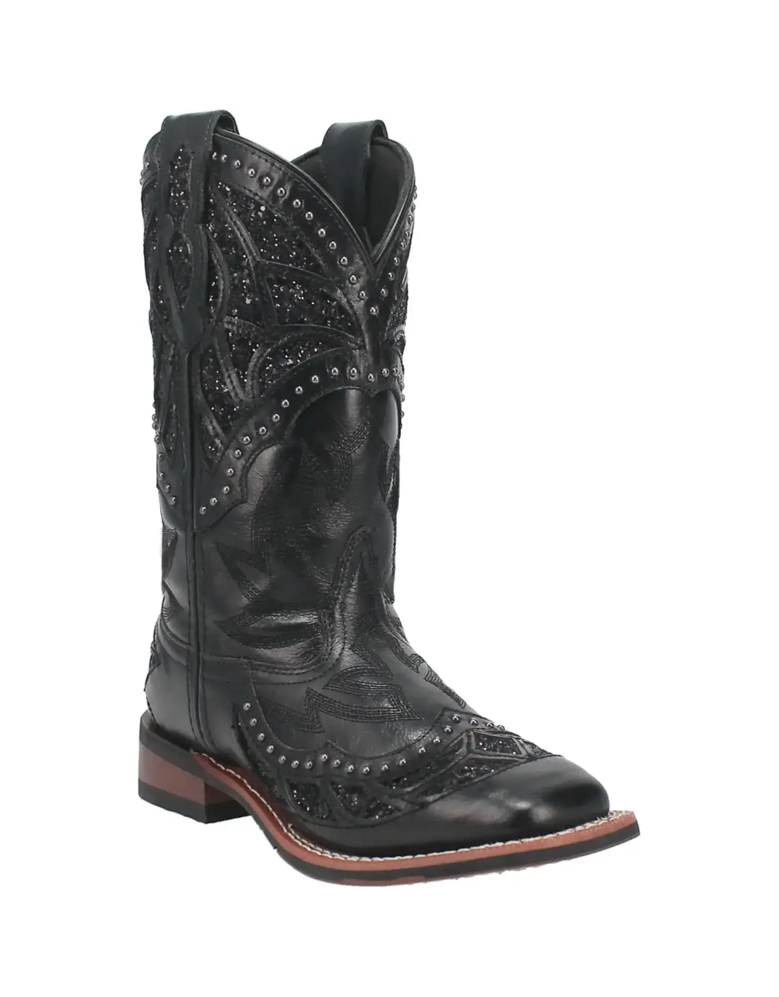 Laredo Laredo Ladies Black Inlay Eternity 5970 Western Boots