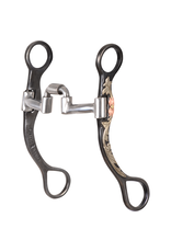 Classic Equine Floral Scroll Tool Box Straight Shank Bit with Low Port Barrel TBBIT37SS60