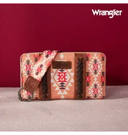 Wrangler Orange Aztec Print Wallet/Clutch WG2203-W006OR