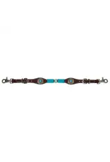 Circle Y Circle Y Walnut Turquoise Round Up  Witherstrap 1025-45-SC