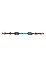 Circle Y Walnut Turquoise Round Up  Witherstrap 1025-45-SC