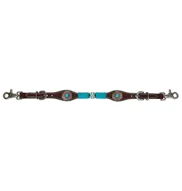Circle Y Walnut Turquoise Round Up  Witherstrap 1025-45-SC