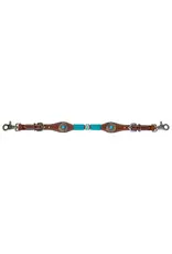 Circle Y Medium Oil Turquoise Round Up  Witherstrap 1025-45-S4