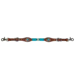 Circle Y Medium Oil Turquoise Round Up  Witherstrap 1025-45-S4