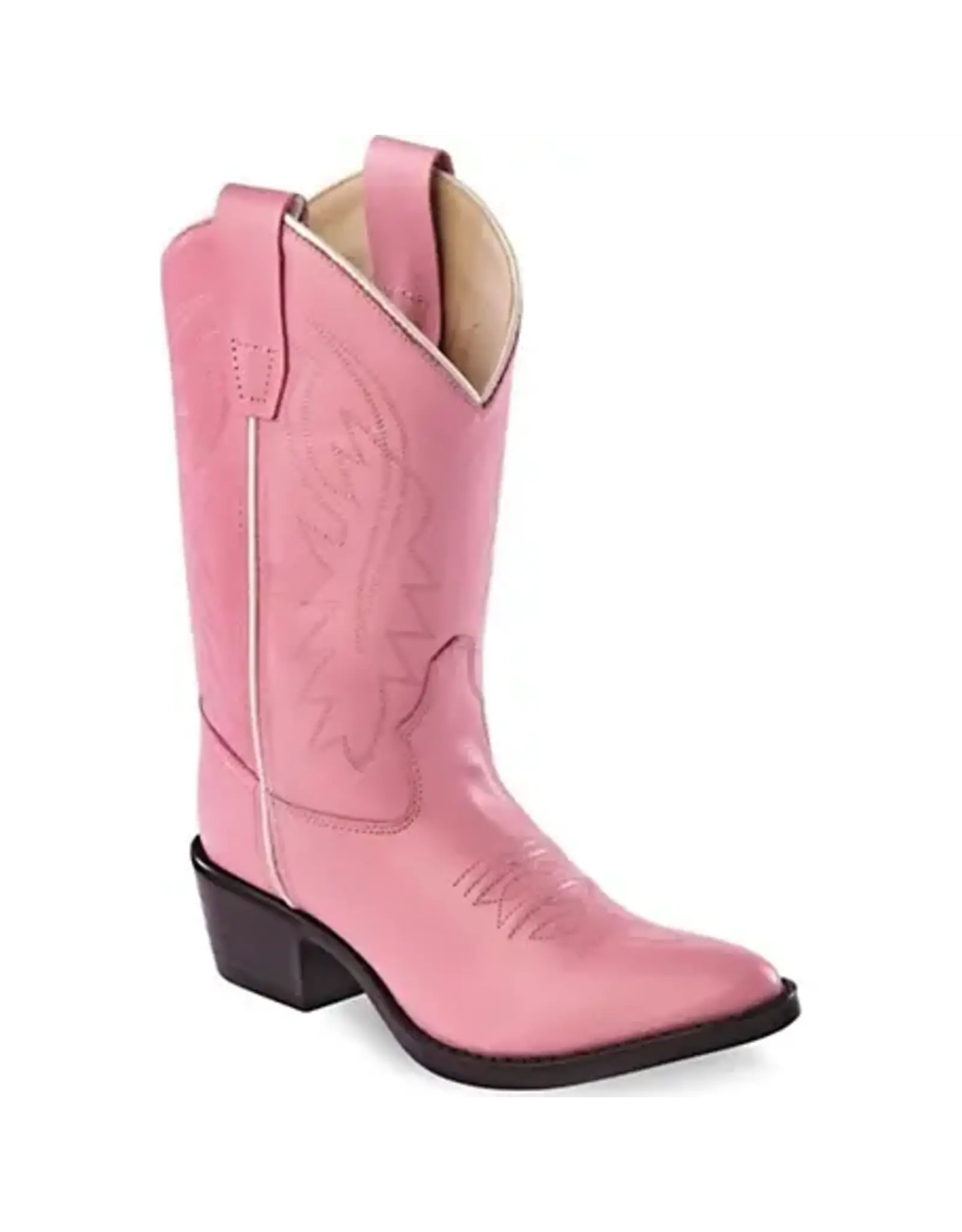Old West Kids Pink J Toe 8119 Western Boots