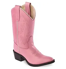 Old West Old West Kids Pink J Toe 8119 Western Boots