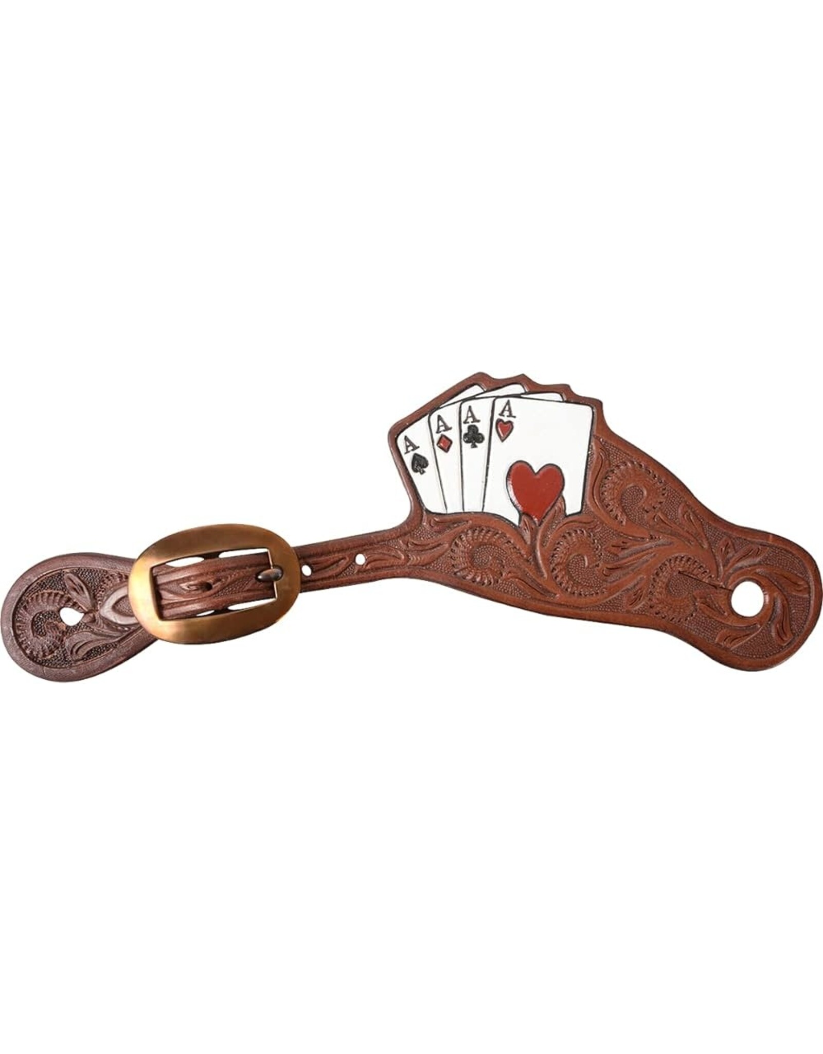 Martin Saddlery Tombstone Card Suit Spur Straps SSCSCS