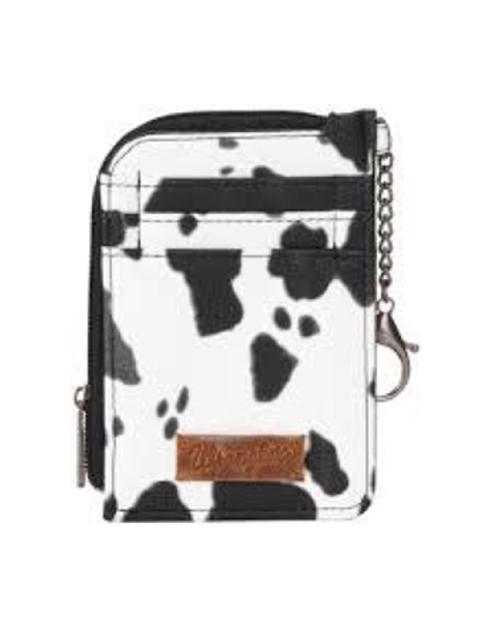 Wrangler Wrangler Cowprint Mini Zip Card Case WG133-W005