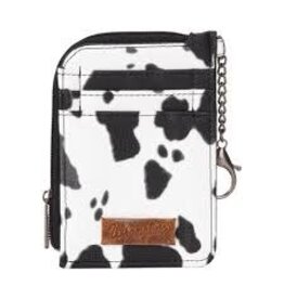 Wrangler Wrangler Cowprint Mini Zip Card Case WG133-W005