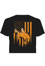 Cowboys Unlimited Cowboys Unltd Men's "Orange Bronc" CB-1652 Charcoal T-Shirt