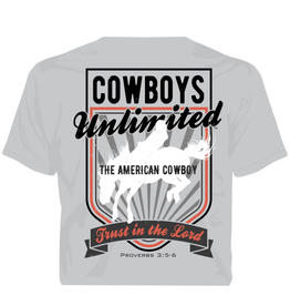 Cowboys Unlimited Cowboys Unltd Men's "Trust in the Lord" CH-1943 Cement T-Shirt