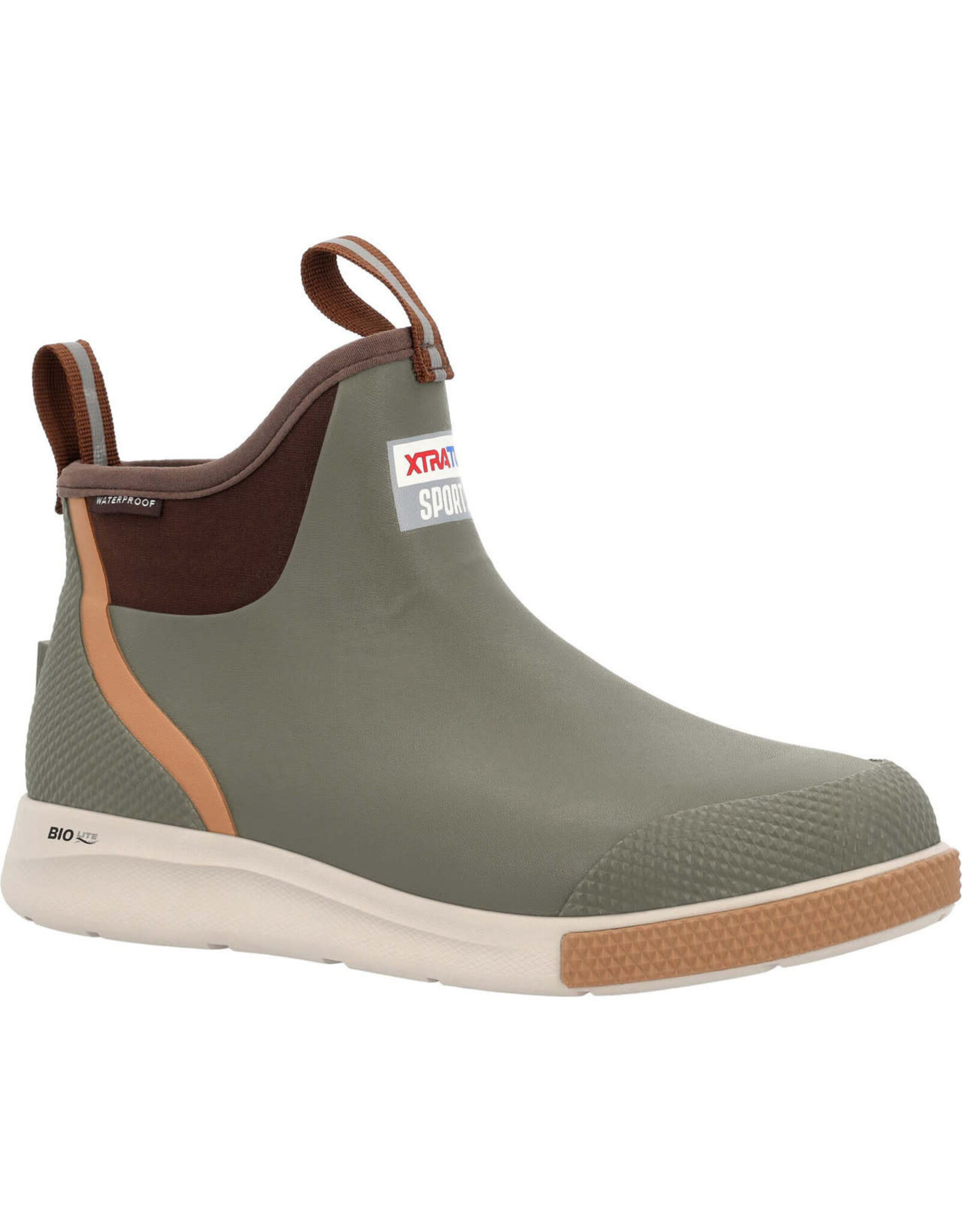 XTRATUF Men's ADSM300 Olive Green Sport Deck Boots