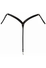 Weaver Latigo Leather Contoured Black Breast Collar 40-0850