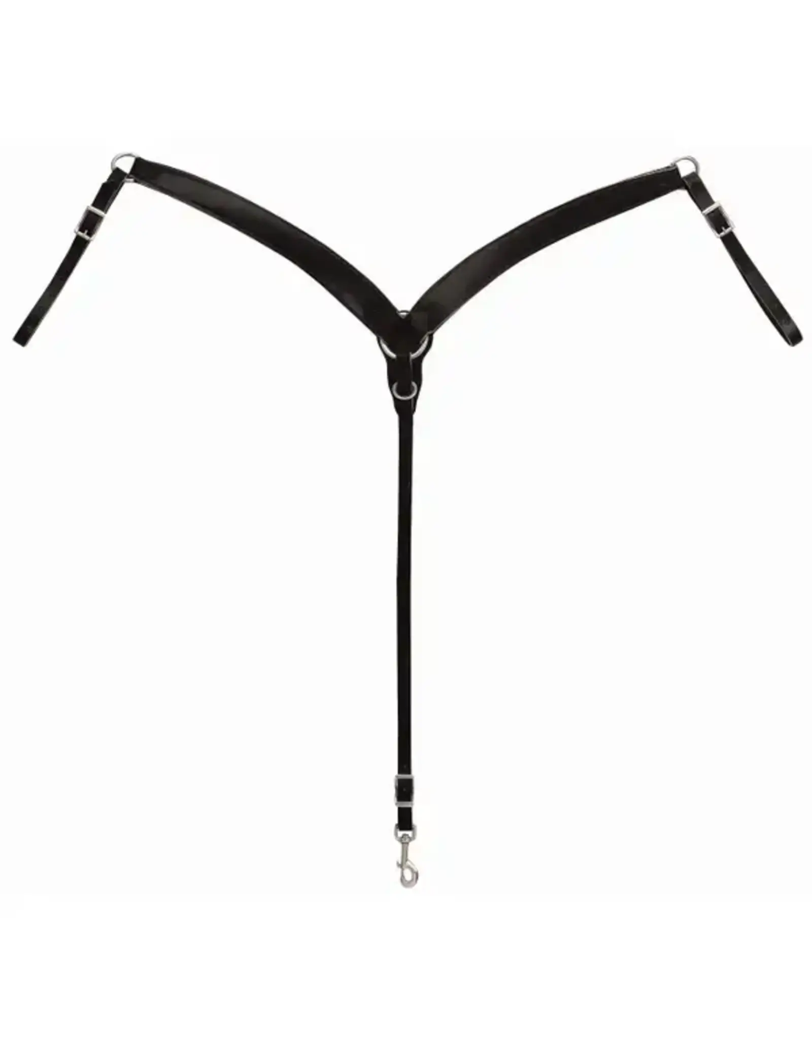 Weaver Latigo Leather Contoured Black Breast Collar 40-0850