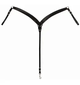Weaver Latigo Leather Contoured Black Breast Collar 40-0850