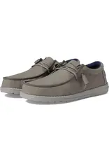 Hey Dude Wally Fabricated Leather Grey 40607-030 Casual Shoes