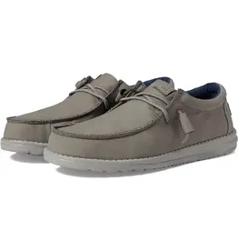 Hey Dude Wally Fabricated Leather Grey 40607-030 Casual Shoes