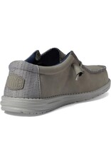 Hey Dude Wally Fabricated Leather Grey 40607-030 Casual Shoes