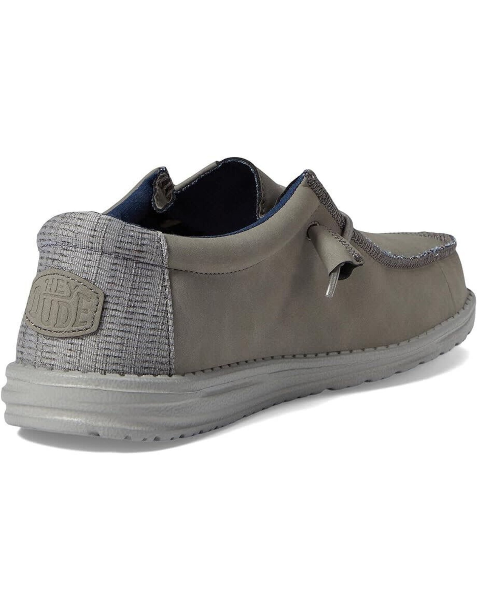 Hey Dude Wally Fabricated Leather Grey 40607-030 Casual Shoes