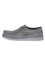 Hey Dude Wally Fabricated Leather Grey 40607-030 Casual Shoes