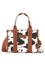 Wrangler Wrangler Brown Cow Print Concealed Carry Tote WG133-8120SBR