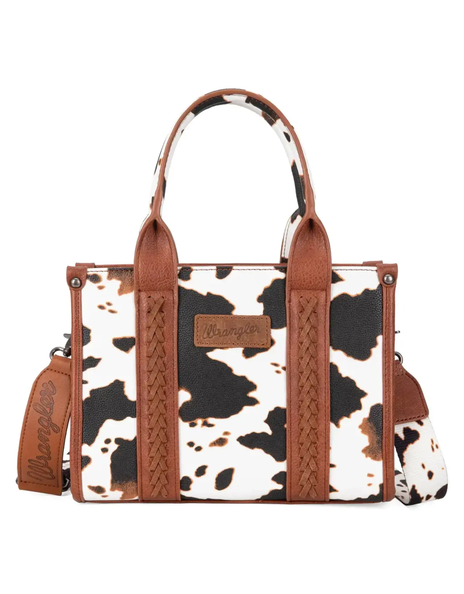 Wrangler Wrangler Brown Cow Print Concealed Carry Tote WG133-8120SBR