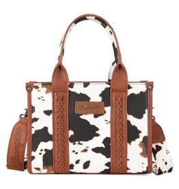 Wrangler Wrangler Brown Cow Print Concealed Carry Tote WG133-8120SBR