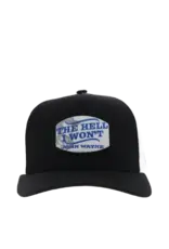 Hooey Hooey John Wayne "Hell I Won't" 2364T-BKWH Black Ball Cap