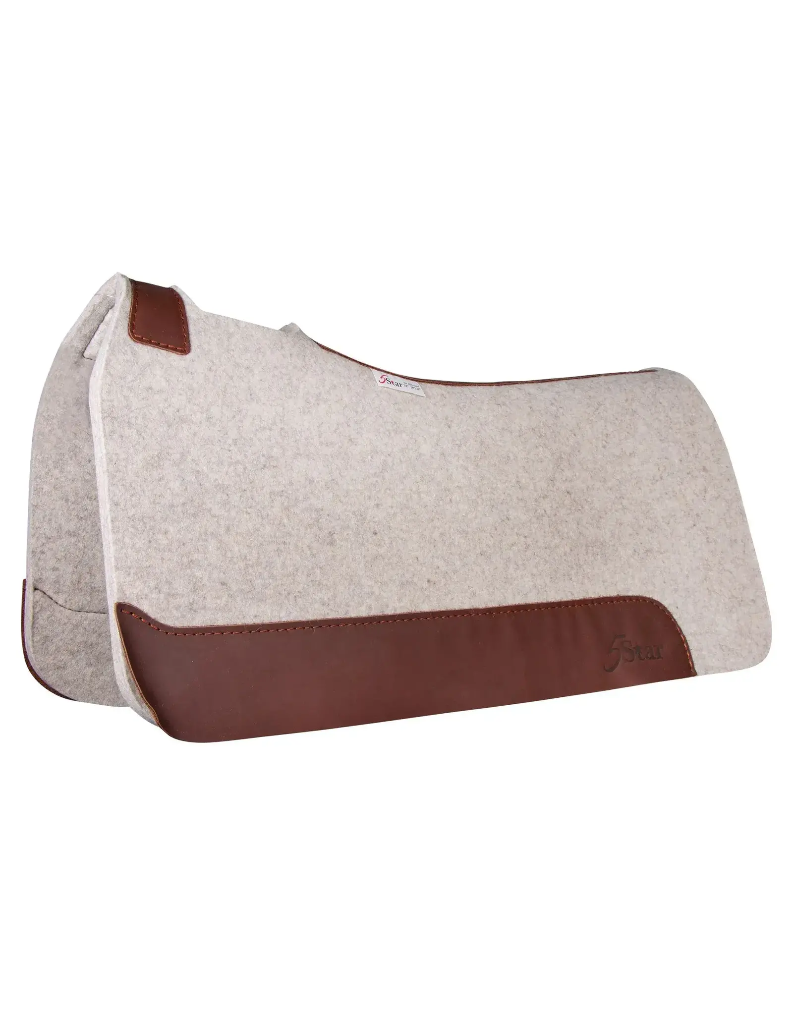 5 Star Equine Products  3WN 3/4” Natural Western Contoured Pad 30x30 with Cinch Cutouts