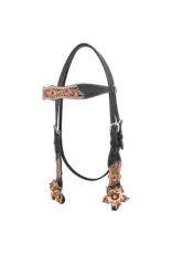 Circle Y Wildcard Headstall 1062-12-S8 Leopard with Flowers
