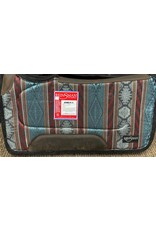 Reinsman Square Contour 34409 Soft Wool Turquoise/Burg Aztec Pad 32”x32”x1”