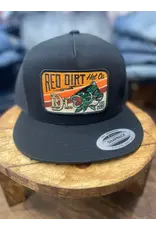 Red Dirt Hat Company Red Dirt Hat Co. Wallhanger Black Flat Brim Cap RDHC387