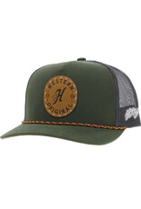 Hooey Hooey Spur Olive and Green 5-Panel 2314T-OLGY Trucker Hat