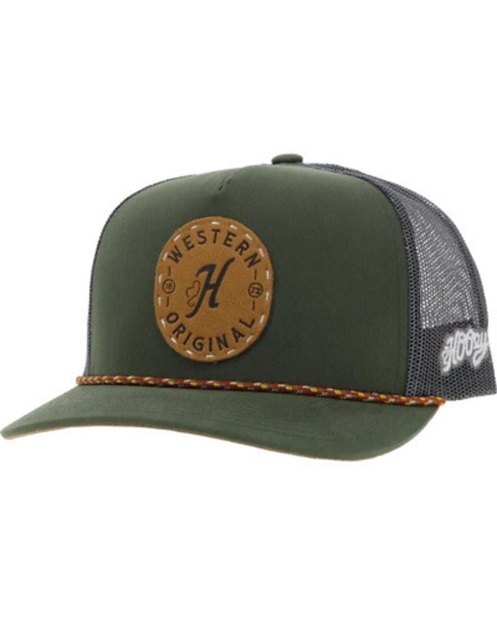 Hooey Hooey Spur Olive and Green 5-Panel 2314T-OLGY Trucker Hat