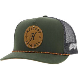 Hooey Hooey Spur Olive and Green 5-Panel 2314T-OLGY Trucker Hat