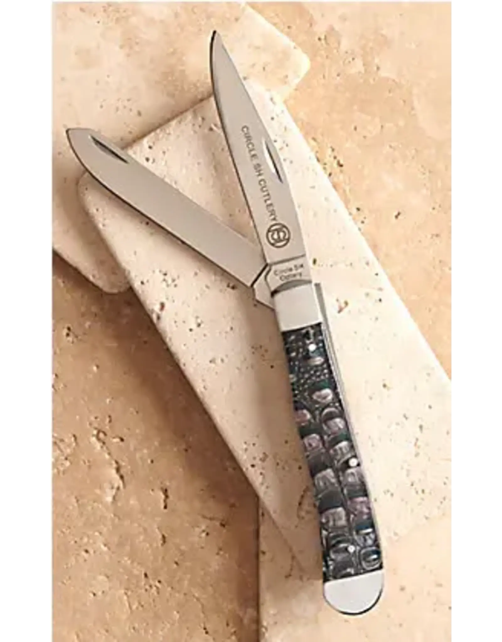 Twisted X Circle SH Cutlery OK309 Gator Print Pocketknife
