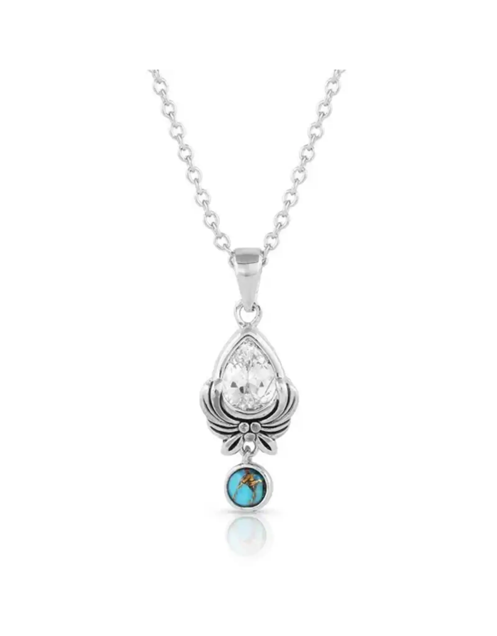 Montana Silversmiths Montana Silversmiths Zen Crystal Turquoise Necklace NC5386