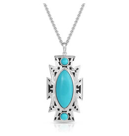Montana Silversmiths Montana Silversmiths Turquoise Aztec Pendent Necklace NC5353