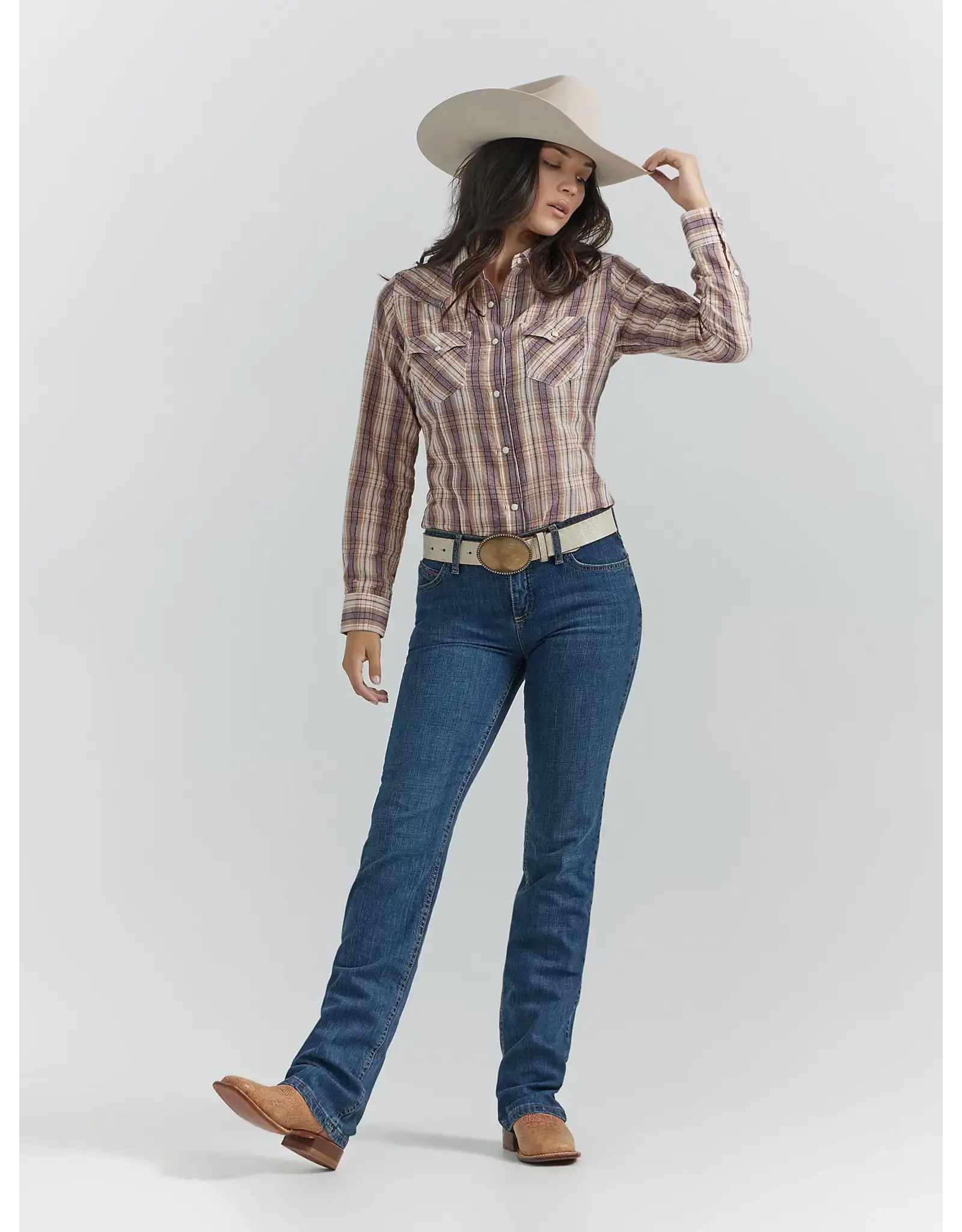 Wrangler Womens The Ultimate Riding Jean Q-Baby WRQ20TB TB Wash