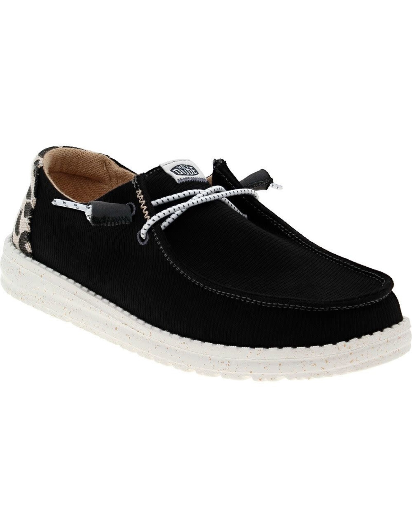 Hey Dude Ladies Wendy Leopard Black/Leopard 40735-0CU Casual Shoes