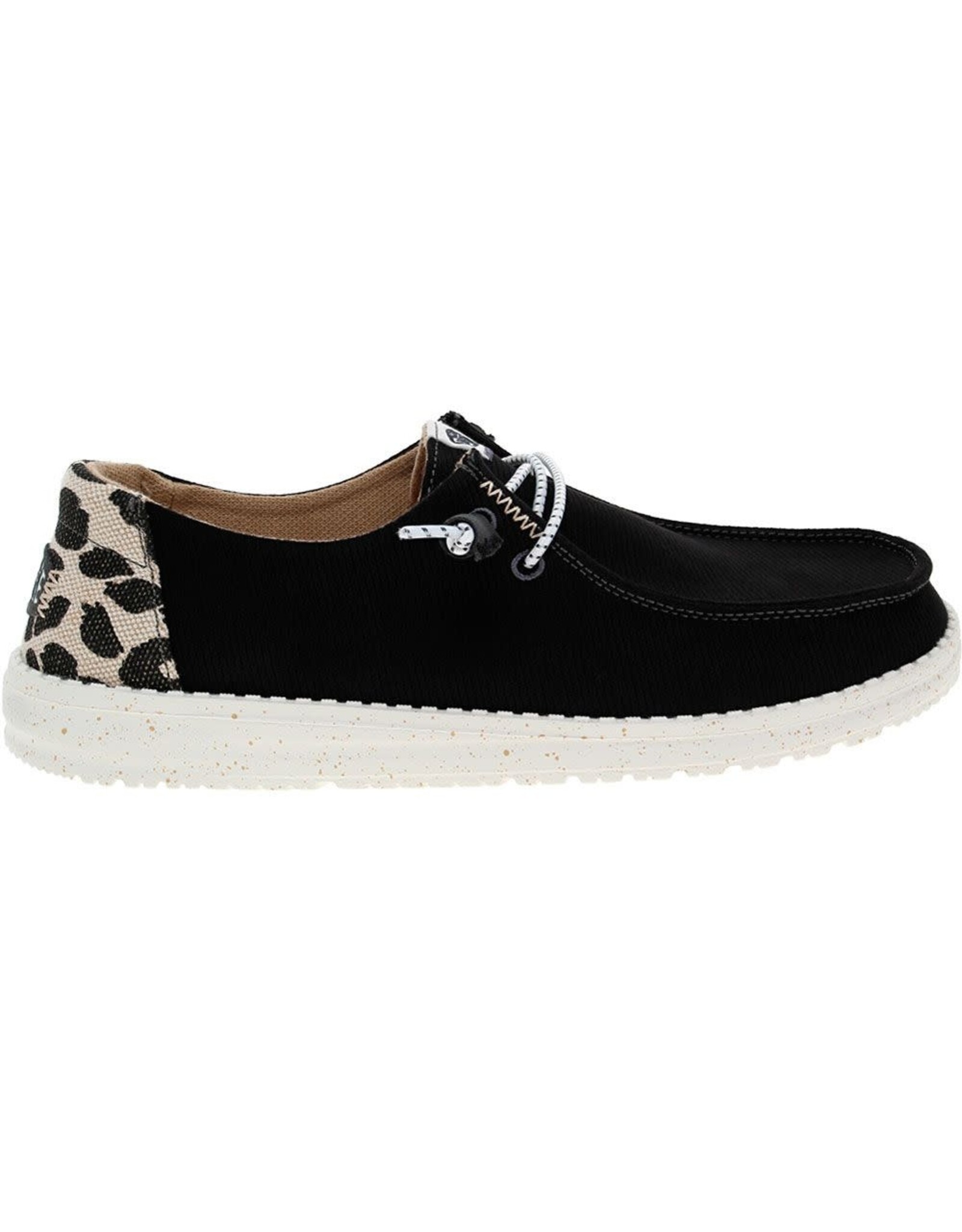 Hey Dude Ladies Wendy Leopard Black/Leopard 40735-0CU Casual Shoes