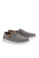Hey Dude Ladies Wendy Washed 40297-030 Grey Casual Shoes