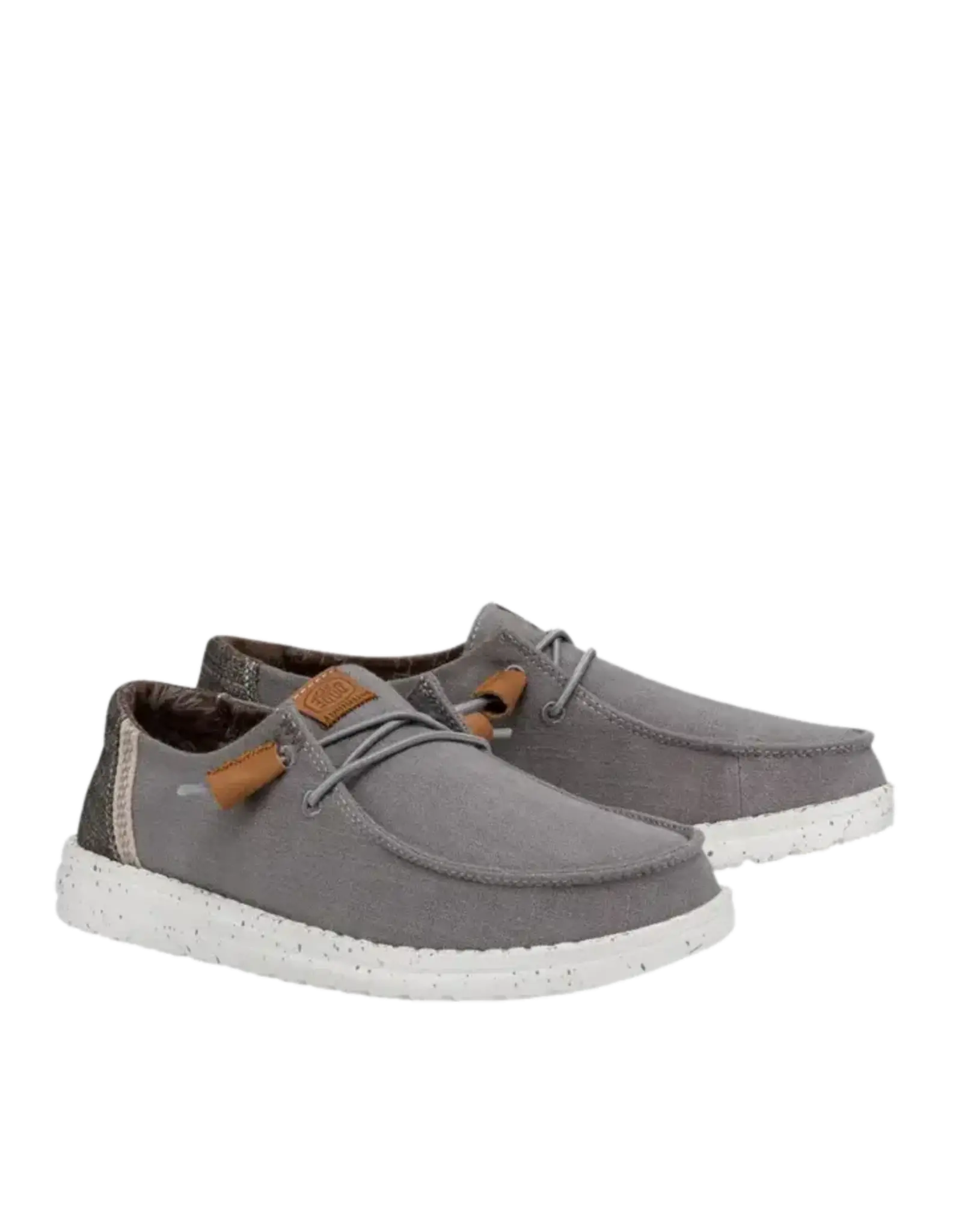 Hey Dude Ladies Wendy Washed 40297-030 Grey Casual Shoes