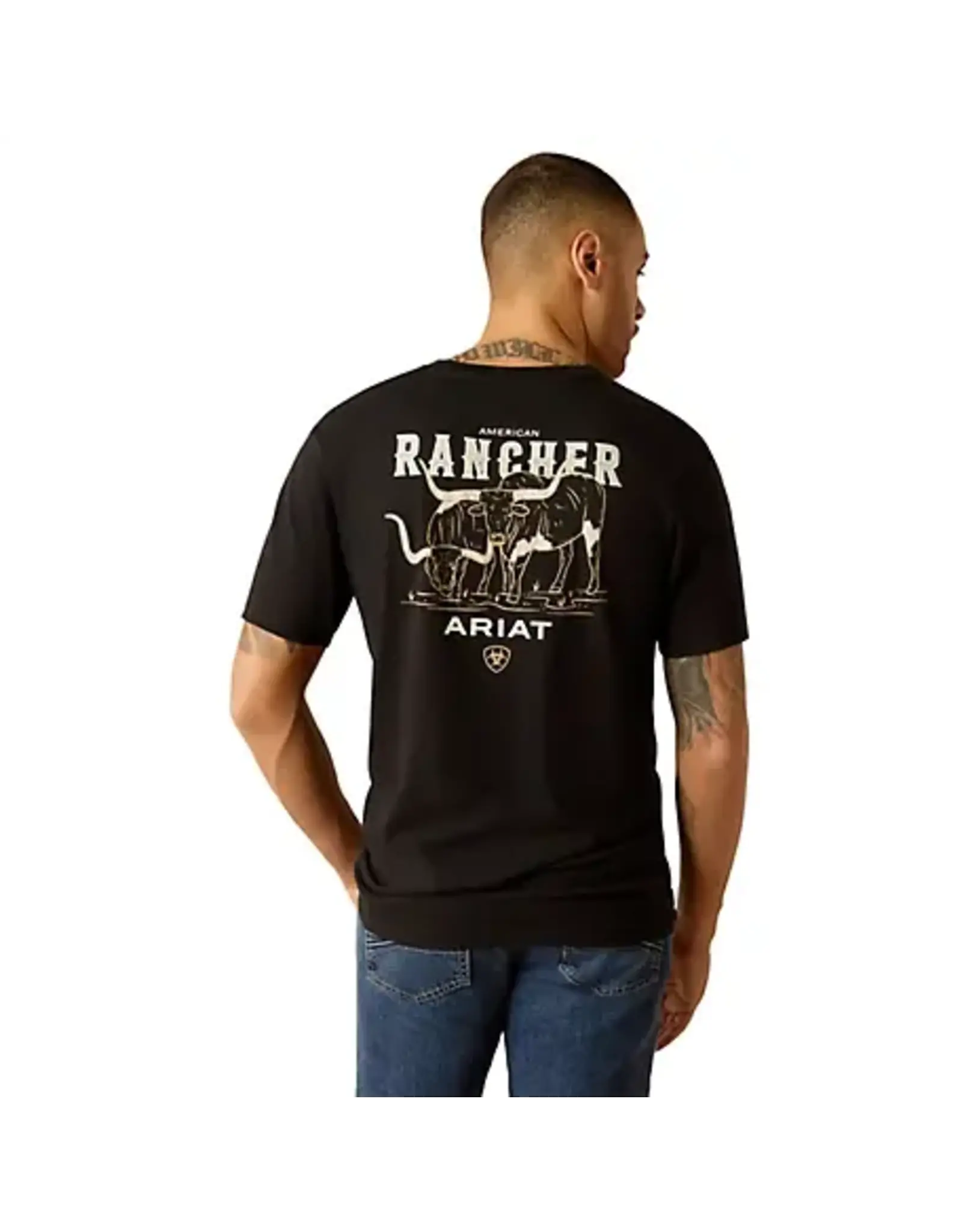 Ariat Ariat Mens American Rancher T-shirt 10052018 Black