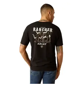 Ariat Ariat Mens American Rancher T-shirt 10052018 Black