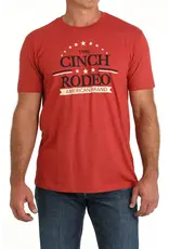 Cinch Men's Stars & Stripes Logo Red Tee MTT1690636