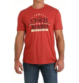 Cinch Men's Stars & Stripes Logo Red Tee MTT1690636