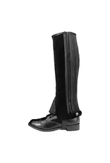 Tough 1 Tough 1 Black Leather Half Chaps 63-66-2-103 Large